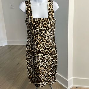 Alice & Olivia animal print sheath dress